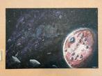Galaxy Schilderij - Handgemaakt 120x90, Ophalen of Verzenden