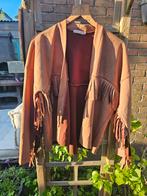 Bohemian jasje franjers, Bruin, Maat 48/50 (M), Ophalen of Verzenden, Zo goed als nieuw