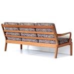 Vintage 3-zits Deense design bank L. Olsen & Son jaren '60, Hout, 75 tot 100 cm, Ophalen of Verzenden, Zo goed als nieuw