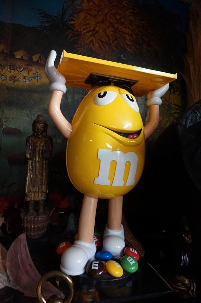 M&M Mr Peanut winkel display, 1980s, leuk kinder nachtkastje, Verzamelen, Merken en Reclamevoorwerpen, Zo goed als nieuw, Overige typen