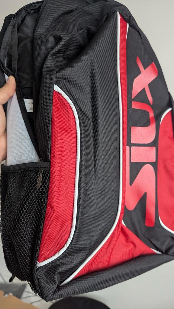 Siux Padel Tas - Zwart/Rood, Sieraden, Tassen en Uiterlijk, Tassen | Damestassen, Nieuw, Zwart, Ophalen of Verzenden