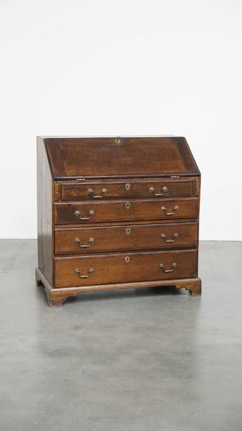Tijdloze antieke Engelse eikenhouten secretaire/ladekast, Antiek en Kunst, Antiek | Meubels | Kasten, Ophalen
