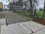 Gegalvaniseerde poort, Tuin en Terras, Ophalen, Gebruikt, IJzer, Spijlenhekwerk