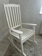 Houten schommelstoel wit, Ophalen, Gebruikt, Stoel(en)