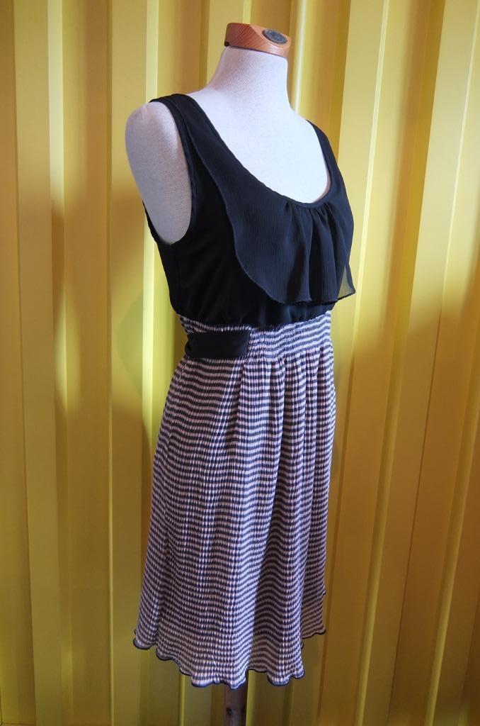 Traciel T. / U.S.A. jurk zwart / roze maat 36, Kleding | Dames, Jurken, Zo goed als nieuw, Maat 36 (S), Zwart, Boven de knie, Ophalen of Verzenden