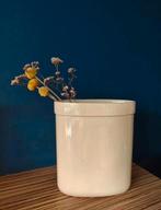 Ecri Holland keramieken vaas, Huis en Inrichting, Woonaccessoires | Vazen, Wit, Aardewerk of Porselein, Ophalen of Verzenden, Zo goed als nieuw