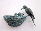 036* Bronzen zwaluw nestje(Boven €75 geen verzendkosten), Ophalen of Verzenden, Nieuw, Overige materialen, Dierenbeeld