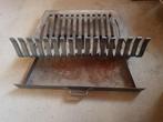 Gietijzeren openhaard rooster + aslade., Ophalen, Gebruikt, Vrijstaande haard, Houthaard