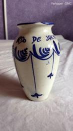 RDO De Jaen vaasje wit / blauw kleurig van aardewerk, Ophalen of Verzenden