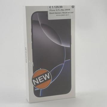 iPhone 16 Pro Max 256GB Black titanium | Nieuw uit seal beschikbaar voor biedingen