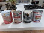 Nieuwe blikken verf beige betonverf, antraciet, witte primer, Ophalen of Verzenden