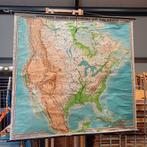 1 x zeer grote schoolplaat ( VS ) oude schoolplaat, Ophalen, Aardrijkskunde