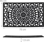Deurmat rubber 45x75 cm, Ophalen of Verzenden