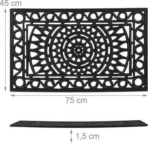 Deurmat rubber 45x75 cm, Tuin en Terras, Deurmatten, Ophalen of Verzenden