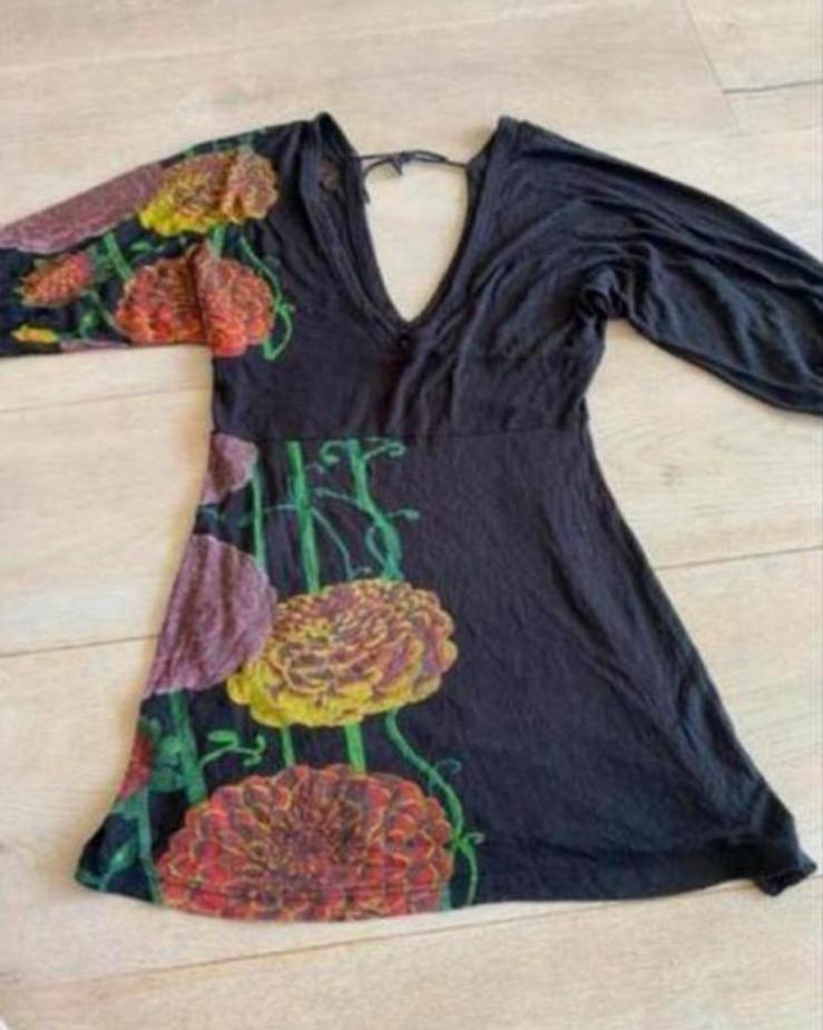 Desigual top tuniek L, Ophalen of Verzenden, Zo goed als nieuw, Maat 42/44 (L), Zwart