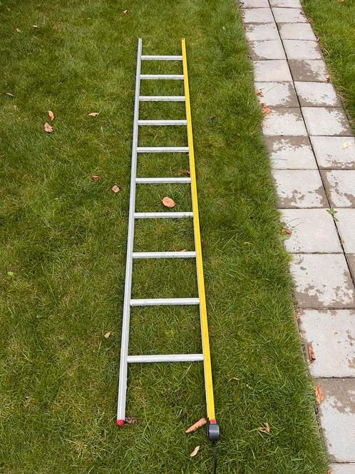 3 ladders te koop, Doe-het-zelf en Verbouw, Ladders en Trappen, Gebruikt, Ladder, 4 meter of meer, Opvouwbaar of Inschuifbaar
