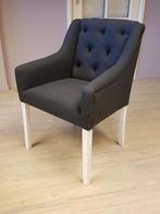 *ACTIE* Landelijke Eetkamerstoelen Nikky Leer Stof Kleuren 8, Huis en Inrichting, Stoelen, Ophalen of Verzenden, Nieuw, Stof, Landelijke eetkamerstoelen capiton knoopjes leer stof velvet