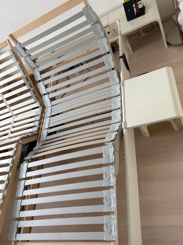 80x200cm Ikea elektrisch verstelbare lattenbodem 2 stuks, Huis en Inrichting, Slaapkamer | Matrassen en Bedbodems, Gebruikt, Bedbodem