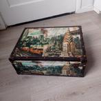 Vintage Hout opbergen kist 41 x 30 x 16 cm, Ophalen of Verzenden, Minder dan 50 cm, Minder dan 50 cm, Minder dan 50 cm