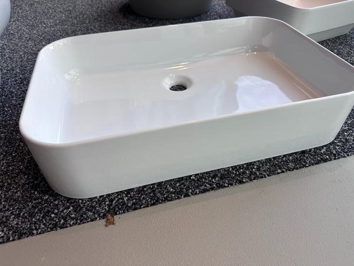 rechthoekige keramiek waskom, Doe-het-zelf en Verbouw, Sanitair, Nieuw, Wastafel, Steen, Ophalen