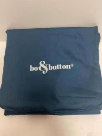 NIEUW’ “Bo & Button” set 150x210cm, blauw, satijn, €12,99! beschikbaar voor biedingen