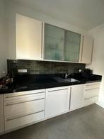 Mooie complete keuken incl vaatwassen (1 jaar oud), Gebruikt, Wit, Ophalen of Verzenden, Hoogglans of Gelakt