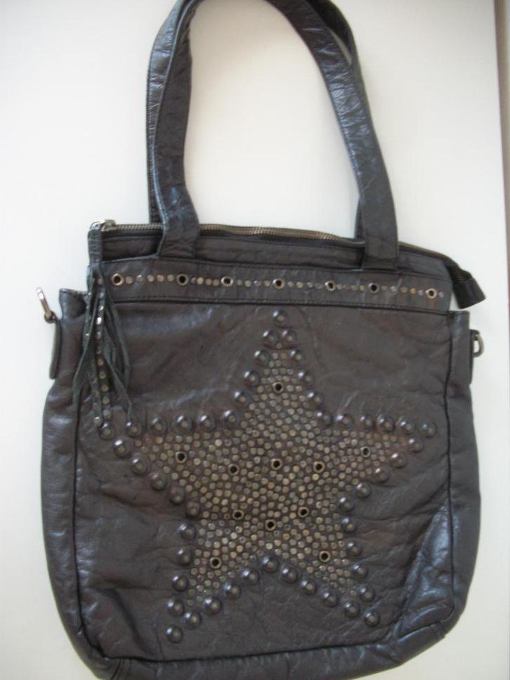 Damestas met mooie Ster - 2 Hengsels Zwart - Anokhi - netjes, Sieraden, Tassen en Uiterlijk, Tassen | Damestassen, Zo goed als nieuw