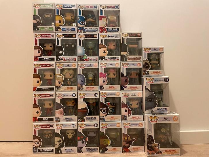 Funko Pop Collectie - 27 Stuks, Verzamelen, Poppetjes en Figuurtjes, Zo goed als nieuw, Ophalen of Verzenden