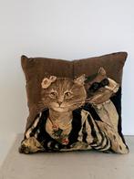 KUSSEN OPERA CATS / Susan Herbert geweven kussenhoes hoes, Ophalen of Verzenden, Vierkant