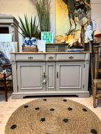 Dressoir ladekast commode linnenkast vintage babykamer taupe, Huis en Inrichting, Ophalen, 100 tot 150 cm, Zo goed als nieuw, 3 of 4 laden