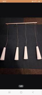 Te koop. Plafondlamp met 4 kelken., Huis en Inrichting, Lampen | Hanglampen, Ophalen, Zo goed als nieuw, Minder dan 50 cm