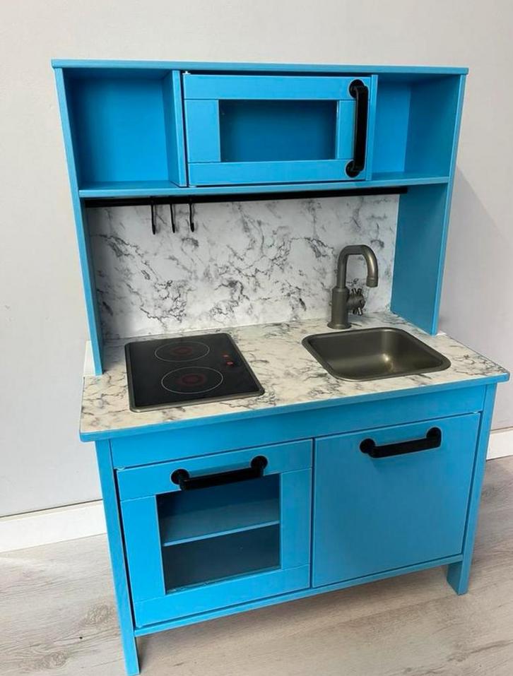 Restyled IKEA Duktig speelkeuken blauw diverse varianten, Kinderen en Baby's, Speelgoed | Speelkeukens, Zo goed als nieuw, Ophalen