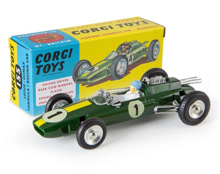 Lotus Climax Formula 1 Racing Car Corgi NEW 1/49 ref. 155, Hobby en Vrije tijd, Modelauto's | 1:43, Nieuw, Auto, Corgi, Verzenden