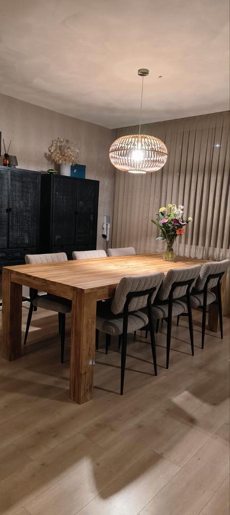 Bank, salontafel, eettafel, Huis en Inrichting, Tafels | Eettafels, Gebruikt, 200 cm of meer, Vijf personen of meer, Rechthoekig