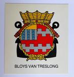 Hr.Ms. Bloys van Treslong [F824] - oude sticker - 1980's, Ophalen of Verzenden, Marine, Nederland, Overige typen