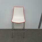 Pedrali stoel barkruk kruk wit/rood kunststof, Ophalen of Verzenden, Rood, Kunststof, Eén
