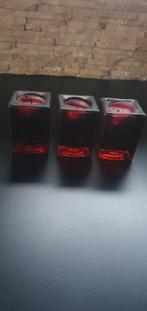 Roodglazen Waxinelichthouder, Ophalen of Verzenden