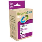RecycleClub Cartridge compatible met Brother LC-980 Zwart, Ophalen of Verzenden, Nieuw