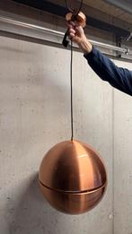 Moderne Hanglamp - Koperkleurig, Huis en Inrichting, Lampen | Hanglampen, Ophalen of Verzenden, Zo goed als nieuw, Metaal, Minder dan 50 cm