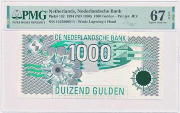 Nederland 1000 Gulden 1994 Kieviet PMG67 EPQ 