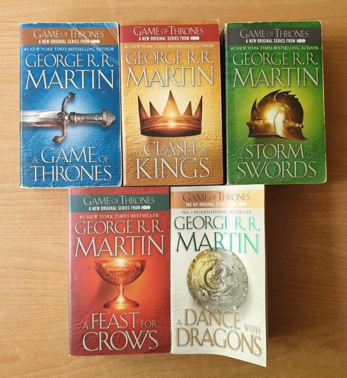 George R. R. Martin - 5x A Song of Ice and Fire, Boeken, Fantasy, Gelezen, Ophalen of Verzenden