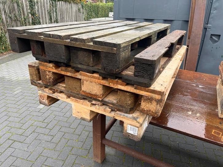 Euro pallets - 5 stuks (3 nieuw, 2 gebruikt), Doe-het-zelf en Verbouw, Hout en Planken, Pallet, Overige houtsoorten, Minder dan 200 cm