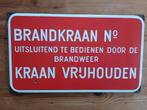 Emaille bord BRANDKRAAN, Ophalen of Verzenden