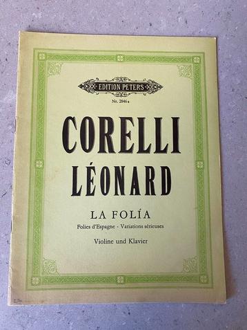 Corelli - La Folia, Viool & Piano, Edition Peters beschikbaar voor biedingen
