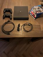 PS4 slim 1TB met 2 controllers, Spelcomputers en Games, Spelcomputers | Sony PlayStation 4, Ophalen, Met games, Met 2 controllers