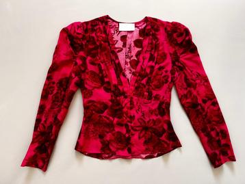 NIEUW: Donkerroze/Rode H&M Conscious top - maat 34/XS beschikbaar voor biedingen