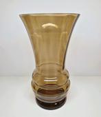 Glazen Art Deco fumé vaas Verrerie Doyen, België 1920., Antiek en Kunst, Ophalen of Verzenden
