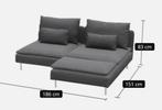 Tallmyra Mid.grijs & Hillared ant. (SÖDERHAMN bank 1+lounge), Huis en Inrichting, Banken | Bankstellen, Stof, 150 tot 200 cm, 75 tot 100 cm