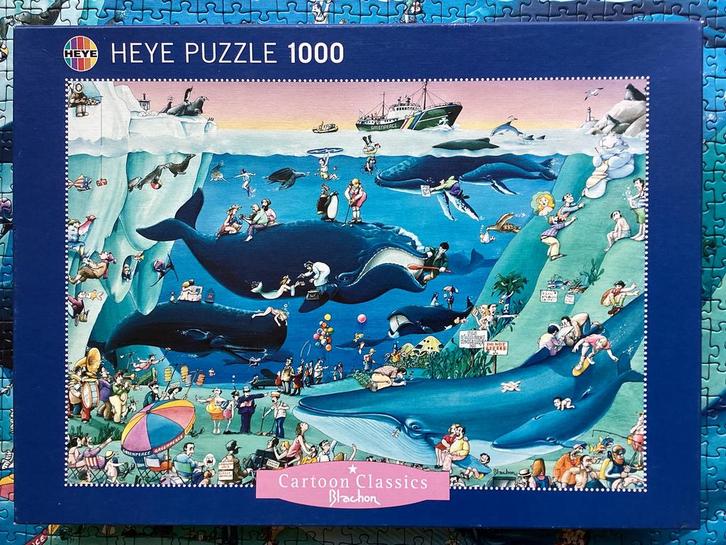 Heye Blachon Ocean puzzel 1000 stukjes compleet, Hobby en Vrije tijd, Denksport en Puzzels, Gebruikt, Legpuzzel, 500 t/m 1500 stukjes