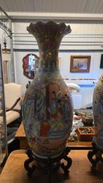 3 Chinese family rose vazen 115 cm hoog, Antiek en Kunst, Antiek | Porselein, Ophalen